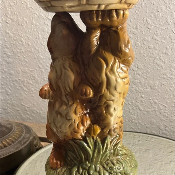 Ceramic Bunny Candle or treat Holder Bloom Core Nature Core - Picture 12 of 16